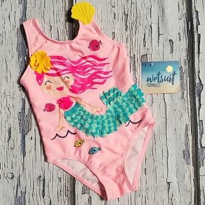 WETSUIT CLUB Swimsuit Mermaid Size 24M Months NWT